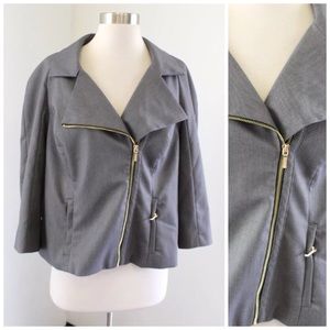 Lane Bryant Asymmetrical Zip Jacket
